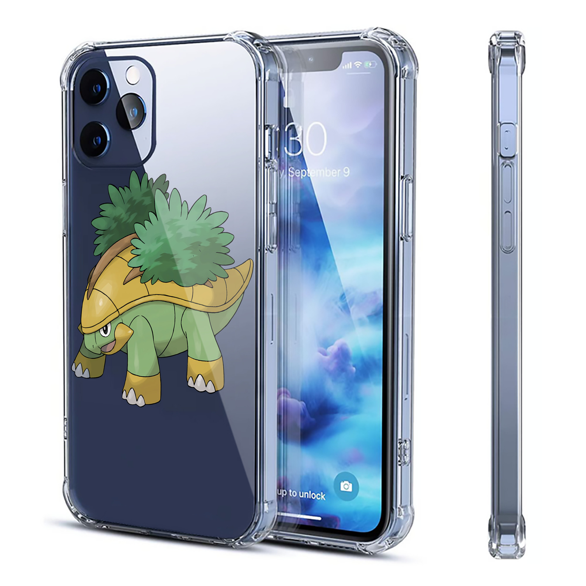 （画像用） ポケットモンスター Pokémon 【iPhone 12シリーズ対応】透明スマホケース（クリアソフトケース）